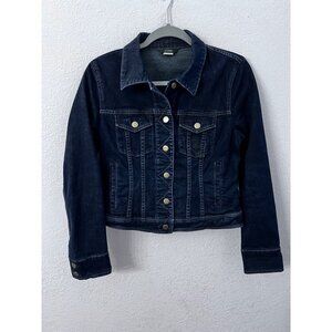 J Crew classic blue denim jacket women size medium